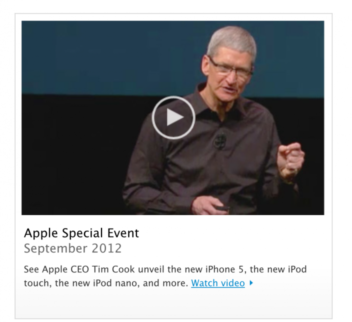 Apple Keynote iPhone 5 Video