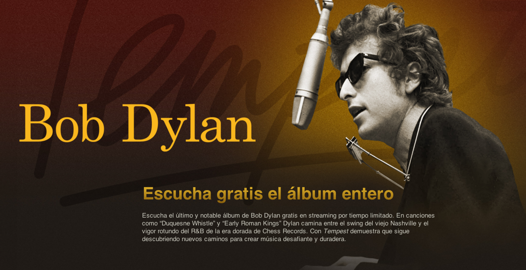 Bob Dylan - Tempest - iTunes Streaming