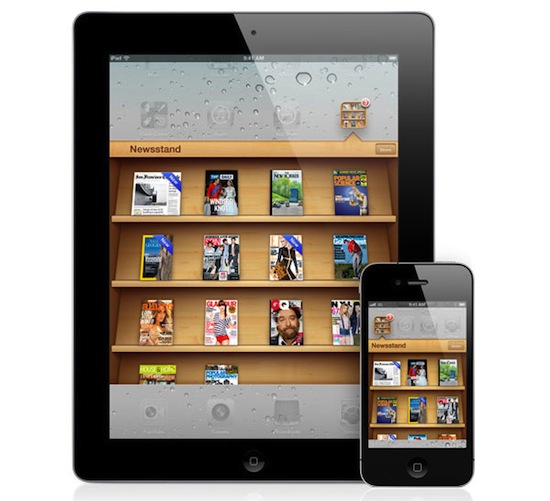 iPad and iPhone newsstand ios5