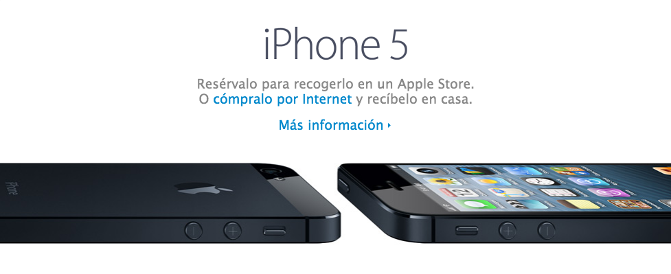 Reserva o compra online el iPhone 5