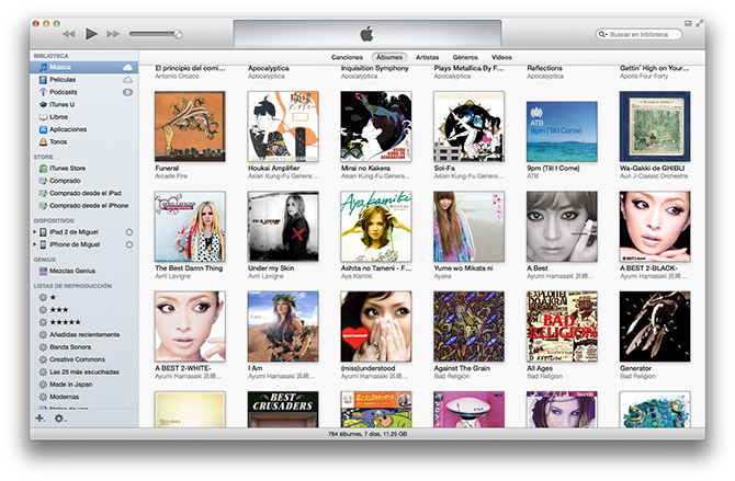 iTunes 11 Old Style
