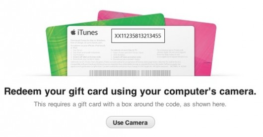 redeem gift card iTunes 11