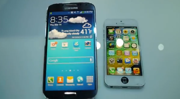 Samsung Galaxy S4 vs iPhone 5 - Vídeo Comparativa