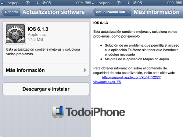 iOS 6.1.3 - TiP